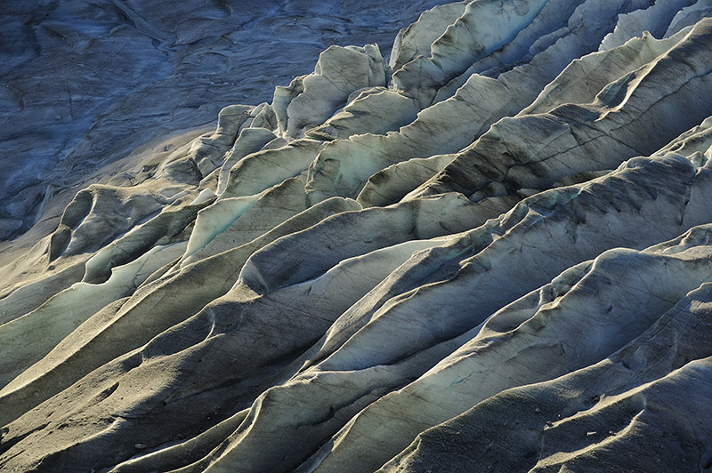 Crevasses at Mendenhall Glacier, Alaska, USA, 15 September 2010,